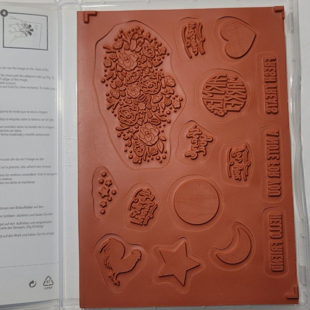 Stampin' Up WOOD WORDS Rubber Stamps - Picture 3 of 12